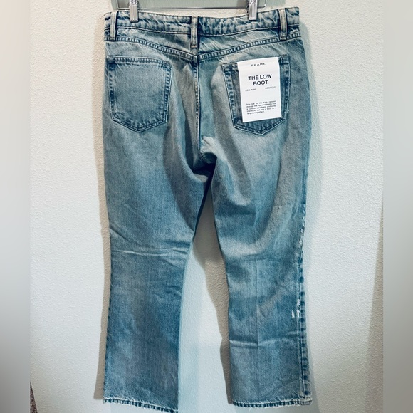 FRAME Women’s The Low Boot Jeans New - Picture 3 of 5
